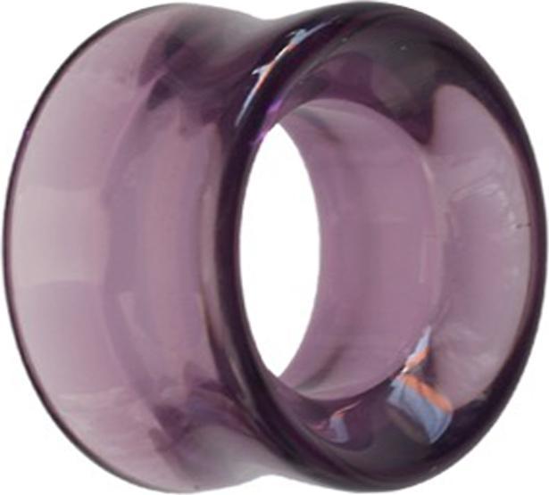 Image du produit Star Piercing Flared Tunnel violet en verre (sans laiton, Verre)