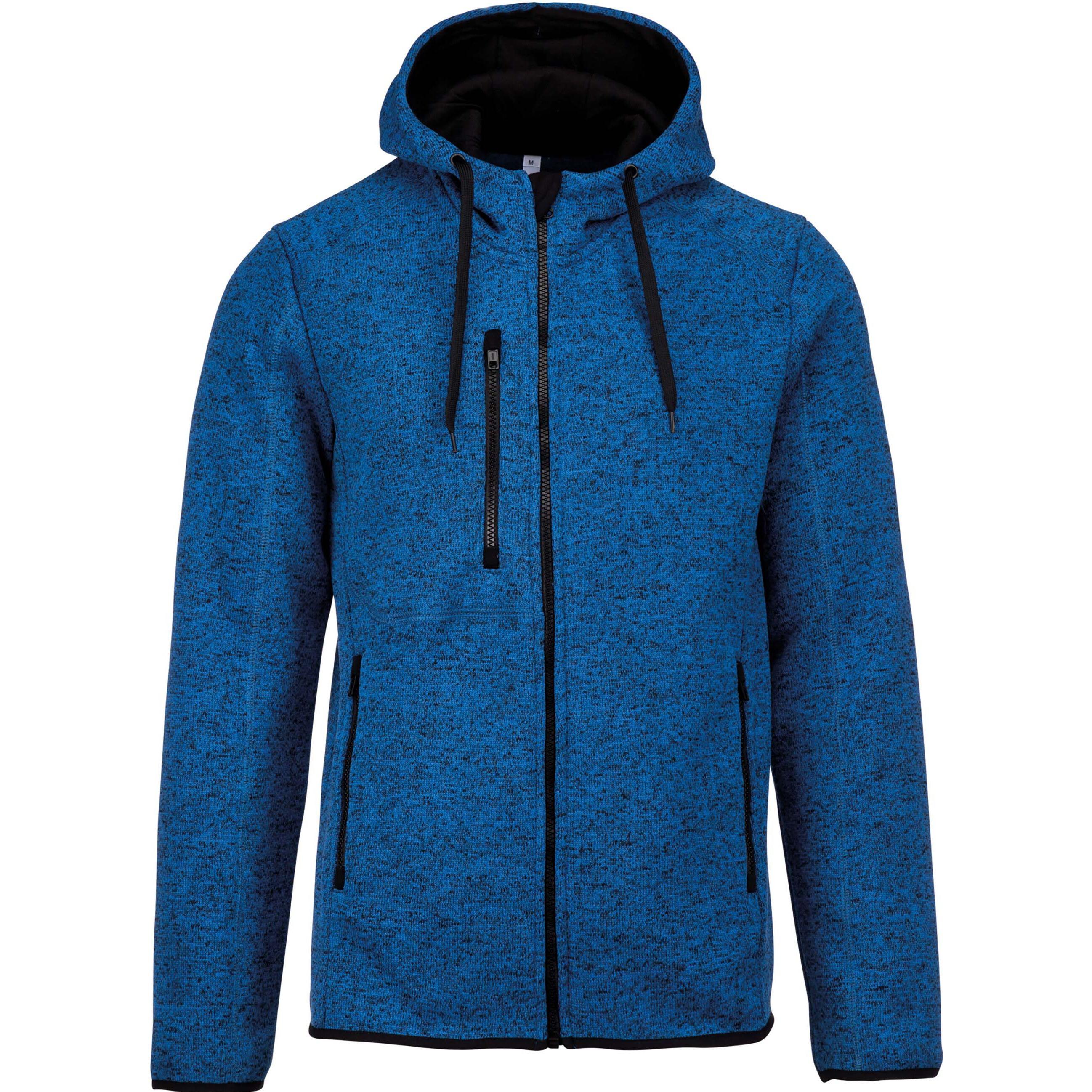 Proact, Herren, Jacke, Capuche Chinée Homme (XXL), Blau, XXL