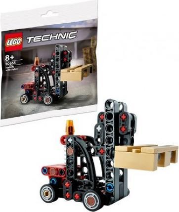Actual product image LEGO 30655 Forklift truck with pallet (30655, LEGO Technic)