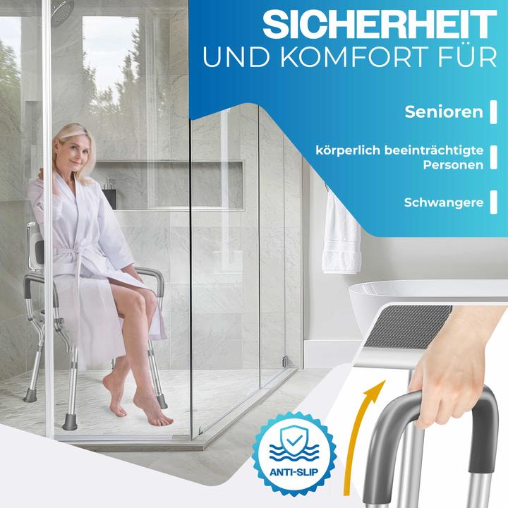 Produktbild Kesser Duschhocker mit Lehne (150 kg)