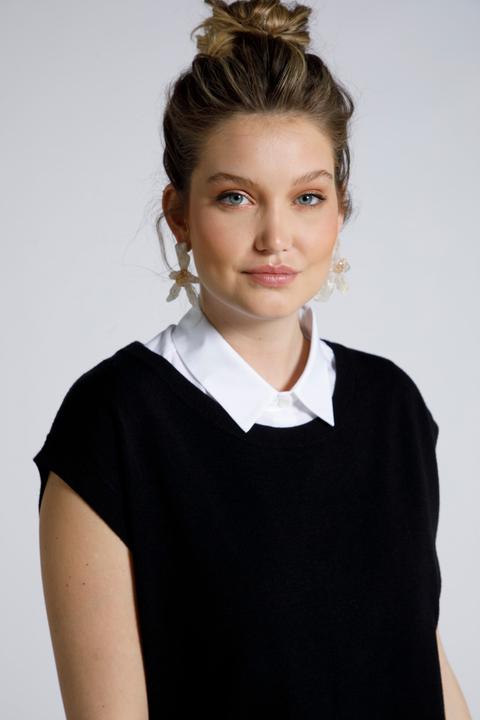 Immagine prodotto Ulla Popken Colletto da camicia con abbottonatura da indossare sotto diversi top (60)