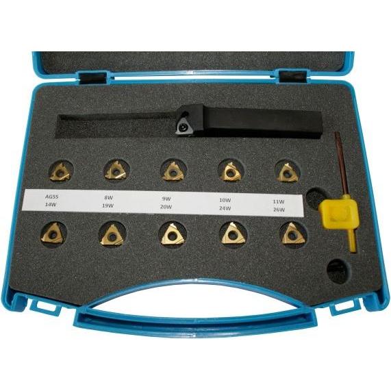 Elmag, Accessori per macchine, - Innengewinde-Dreh-Set KNG 12 mm, 12-teilig, metrische Gewinde