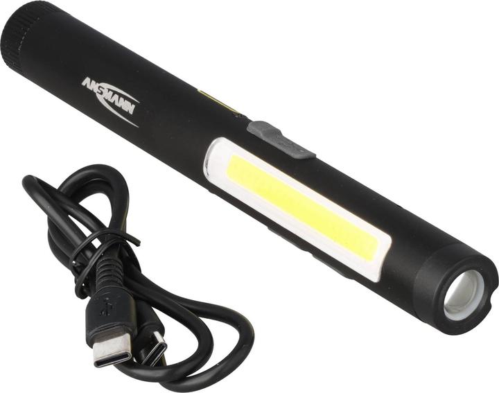 Actual product image Ansmann Stiftleuchte Penlight 4in1R – wiederaufladbare LED-Stiftlampe mit UV-Licht und Laserpointer (16.80 cm, 600 lm)