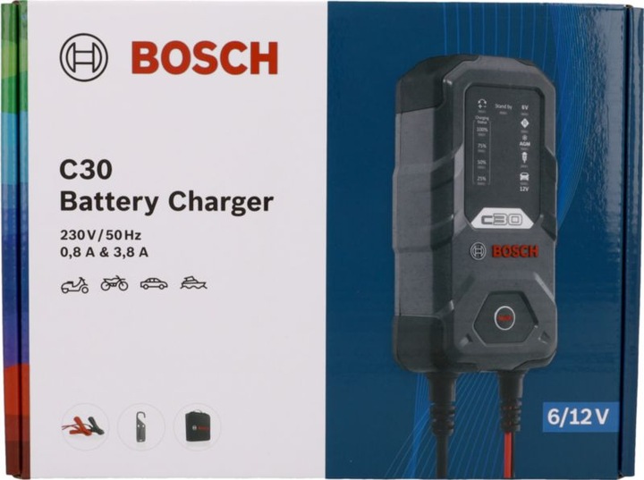 Immagine prodotto Bosch Automotive C30 (6V, 12V, 3.80 A)