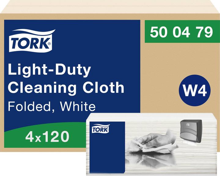 Actual product image Tork Cleaning cloth 500479 L365xW238approx. mm white 1-ply (4 x)