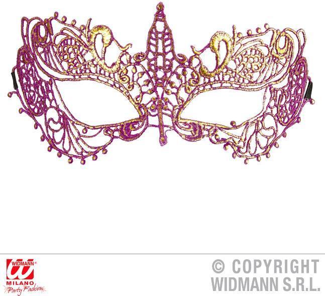 Produktbild Widmann Spitzenmaske lila