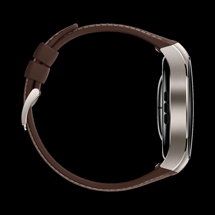 Immagine prodotto Huawei Orologi intelligenti Watch 5 (46 mm), cinturino classico marrone in fluorelastomero, corpo in (46 mm)