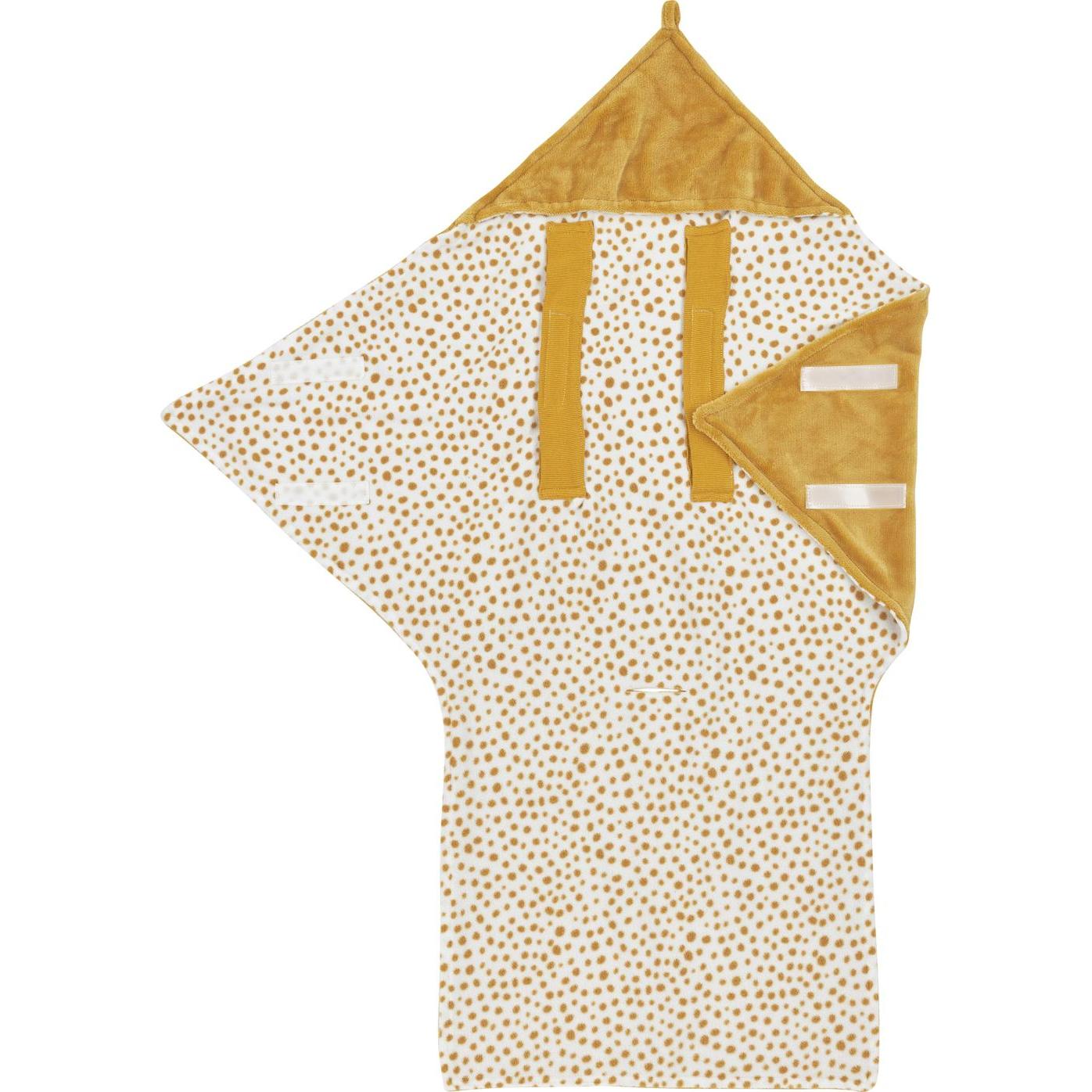 Meyco, Babydecke, fleece Wickeldecke Cheetah honeygold