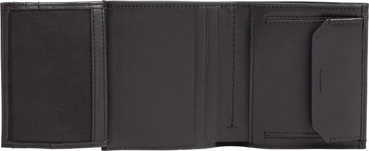 Actual product image Calvin Klein Duo Stitch Trifold 6CC W/Coin CK Black