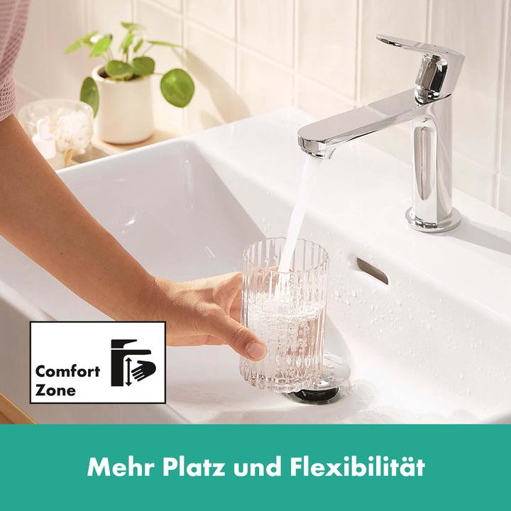 Produktbild hansgrohe HG Einhebel-Waschtischmischer Rebris S 110 CoolStart, ohne Ablaufgarnitur chrom