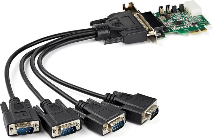 StarTech .com Carte adaptateur série 4 ports PCI Express RS232