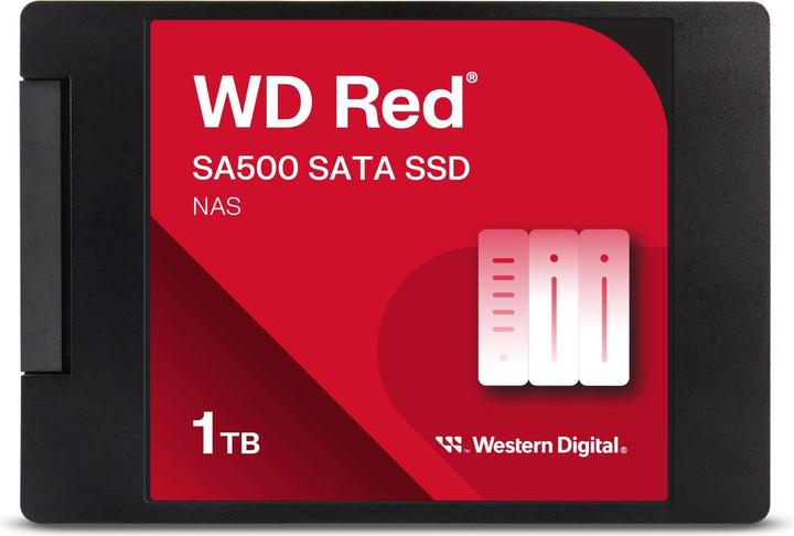 Actual product image QNAP WD Red SA500 - SSD - 1 TB - intern - 2.5" (6.4 cm) - SATA 6Gb/s (1000 GB, 2.5")