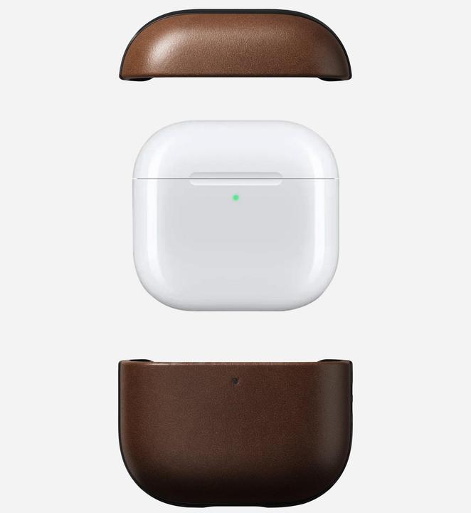 Produktbild Nomad Modern Leather Case Airpods 4 Brown (Kopfhörer Hülle)