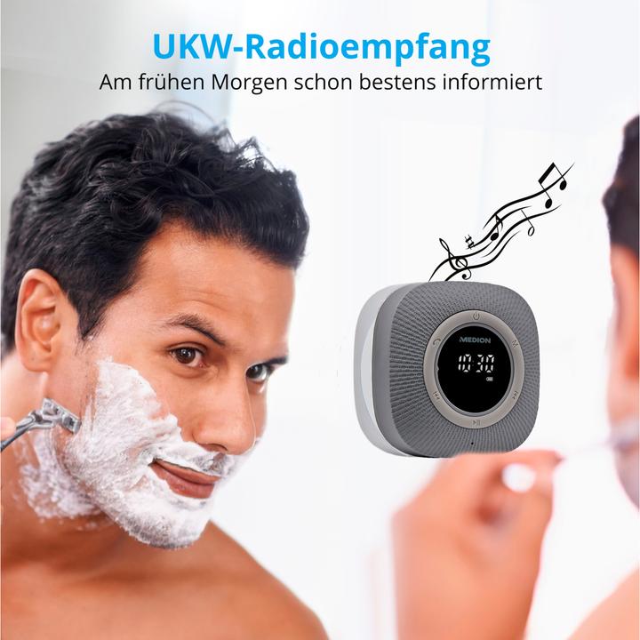 Actual product image Medion P66096 Shower Radio (FM, Bluetooth)