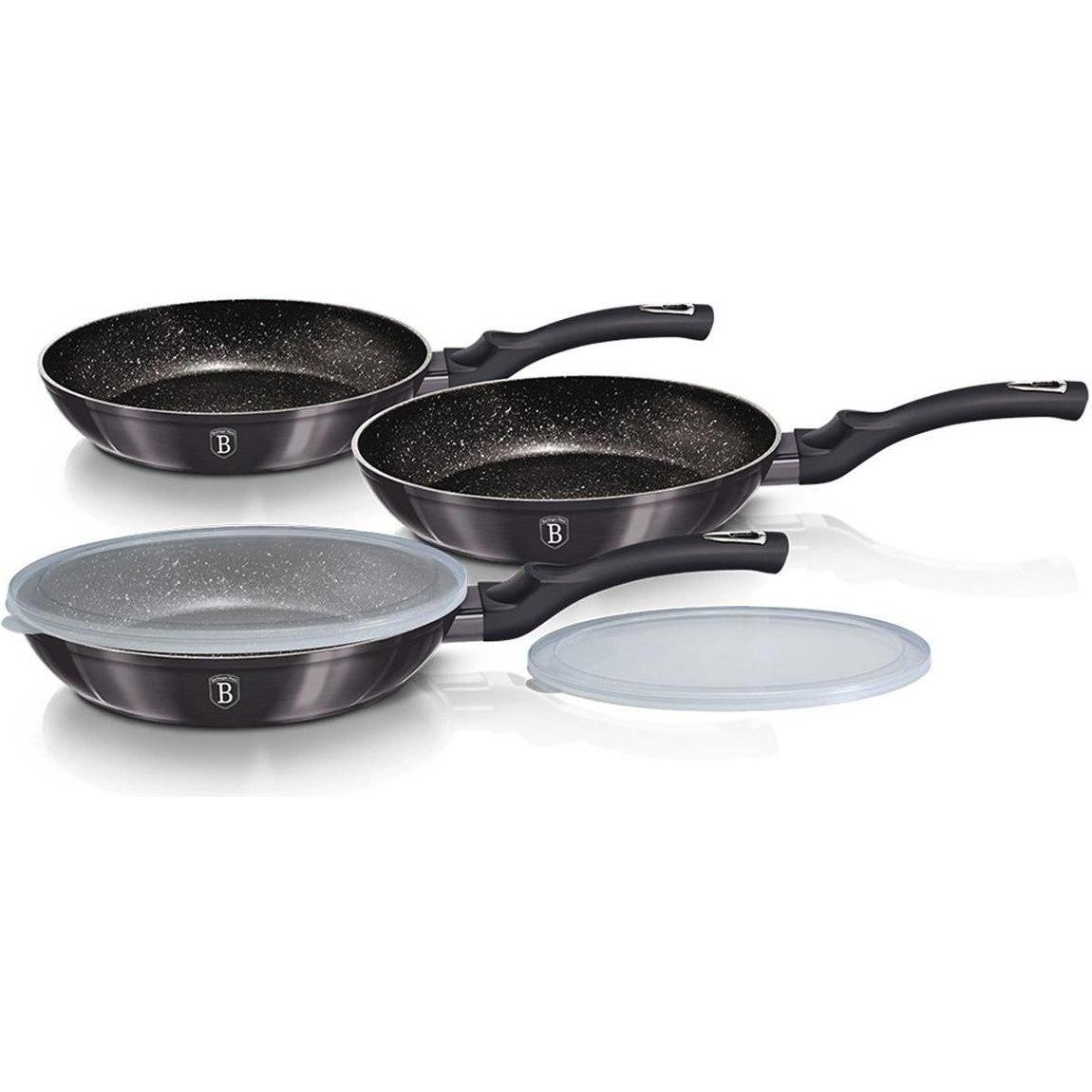 Thumbnail - BerlingerHaus 3 Pans set, Pfanne + Kochtopf, Grau