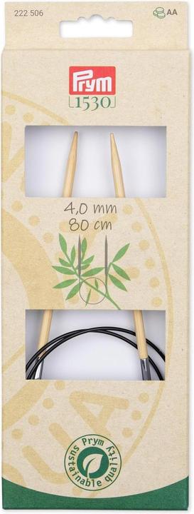 Produktbild Prym Rundstricknadel BAMBUS 4.00 mm, 80 cm