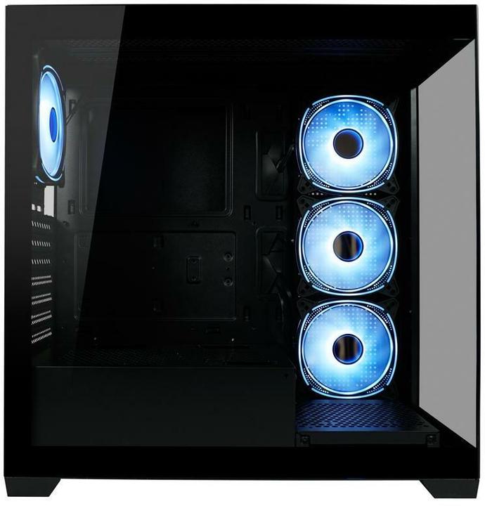 Produktbild LC-Power Geh?use MidiTower 715B black USB3.2/Audio,o.Netzteil,SEAMLESS X (Mini-ITX, ATX, mATX)