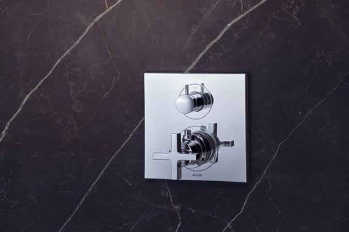 Produktbild Axor Citterio Thermostat Unterputz mit Ab-/Umstellventil, Kreuzgriffe, 2 Verbraucher