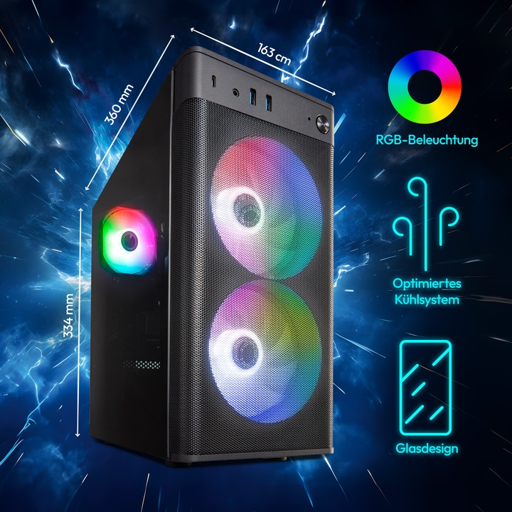 Image du produit Erazer Recon P45 R5 5500 16GB/1TB SSD RTX3050 Win 11 (AMD Ryzen 5 5500, 16 Go, 1024 Go, GeForce RTX 3050)