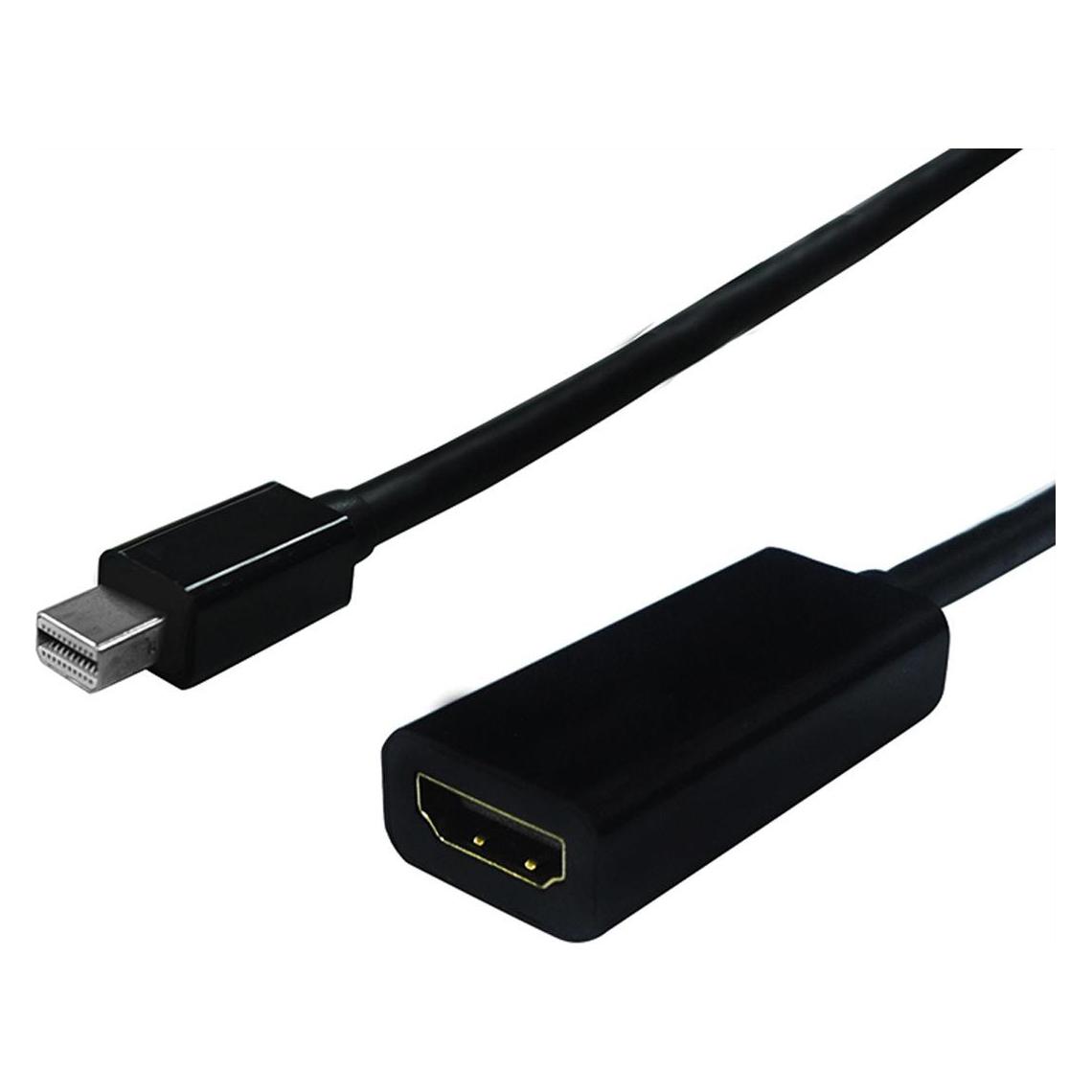 Secomp Mini DisplayPort-Hdmi Adapter (Hdmi, 10 cm), Data + Video Adapter, Schwarz