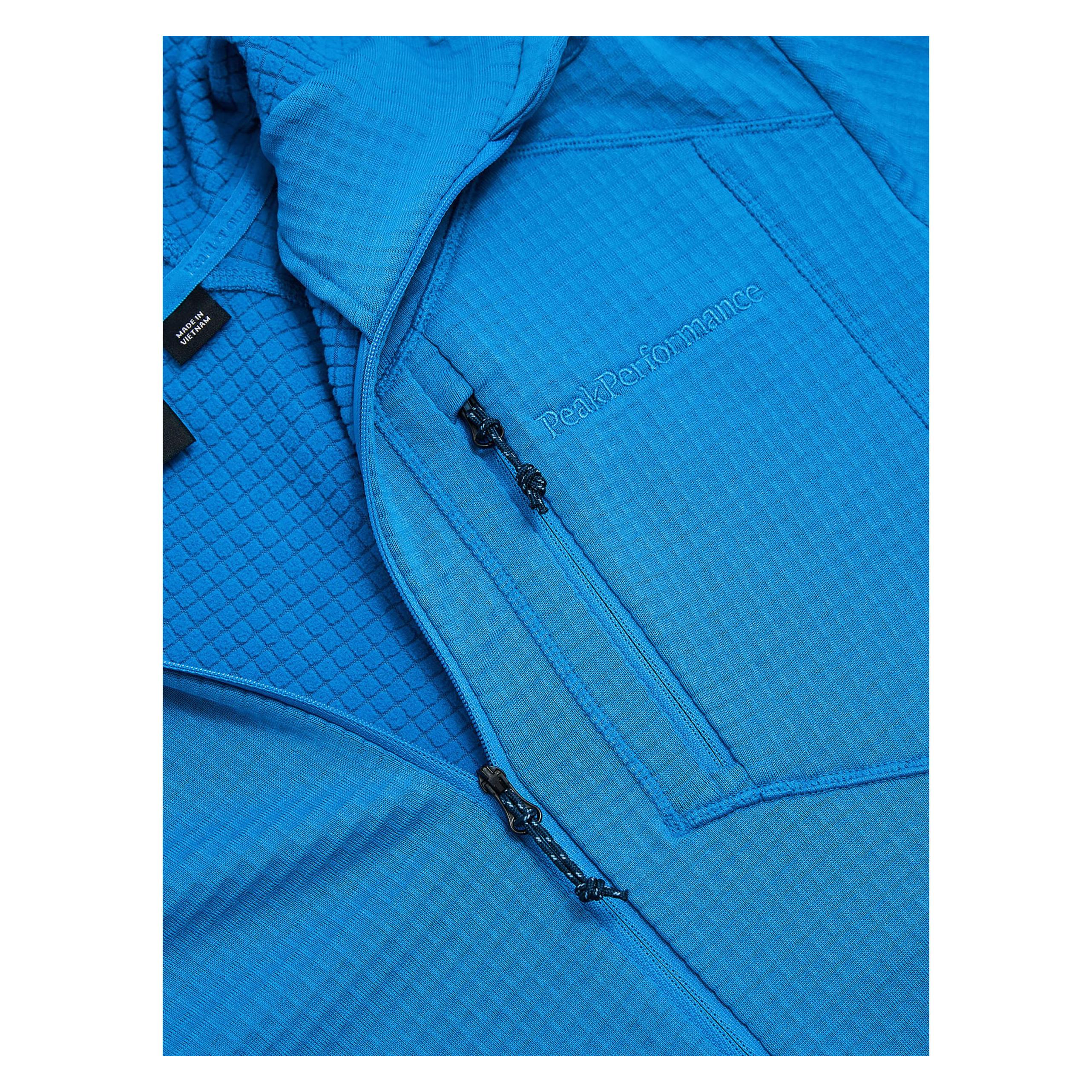 Sweat Peak Performance Bivval Polartec® - Homme Taille XL, Bleu, Zip, Respirant