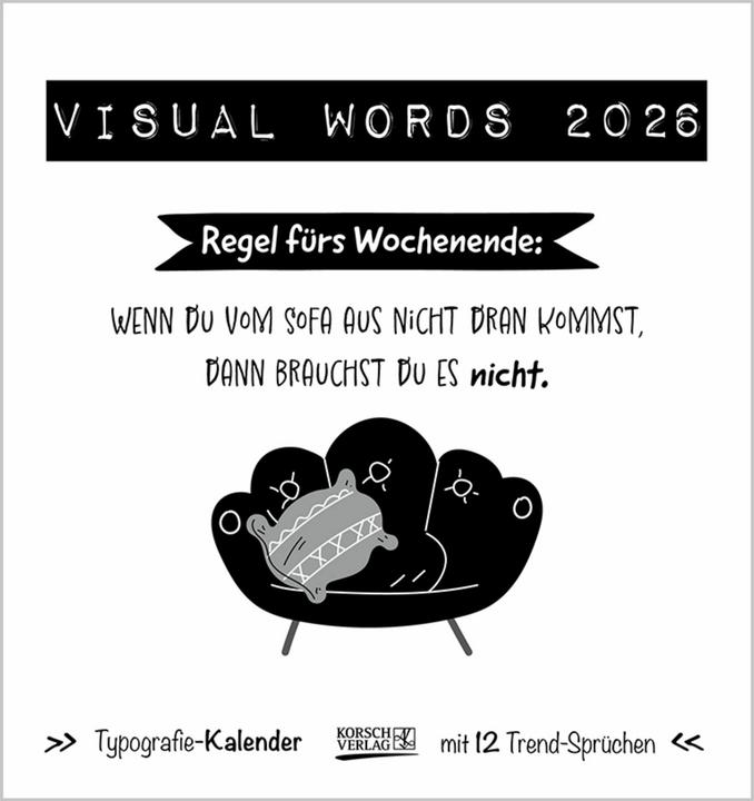 Produktbild Visual Words Black 2026