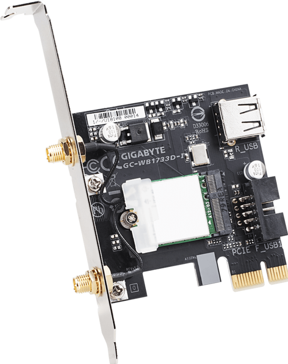Actual product image Gigabyte GC-WB1733D-I (Mini PCI Express)