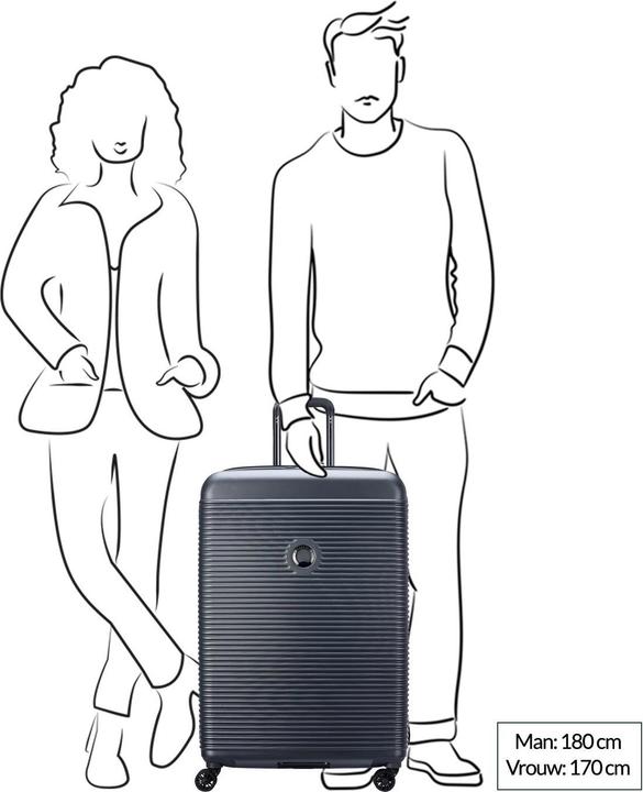 Produktbild Delsey Freestyle -matkalaukku, antrasiitti (104.49 l)