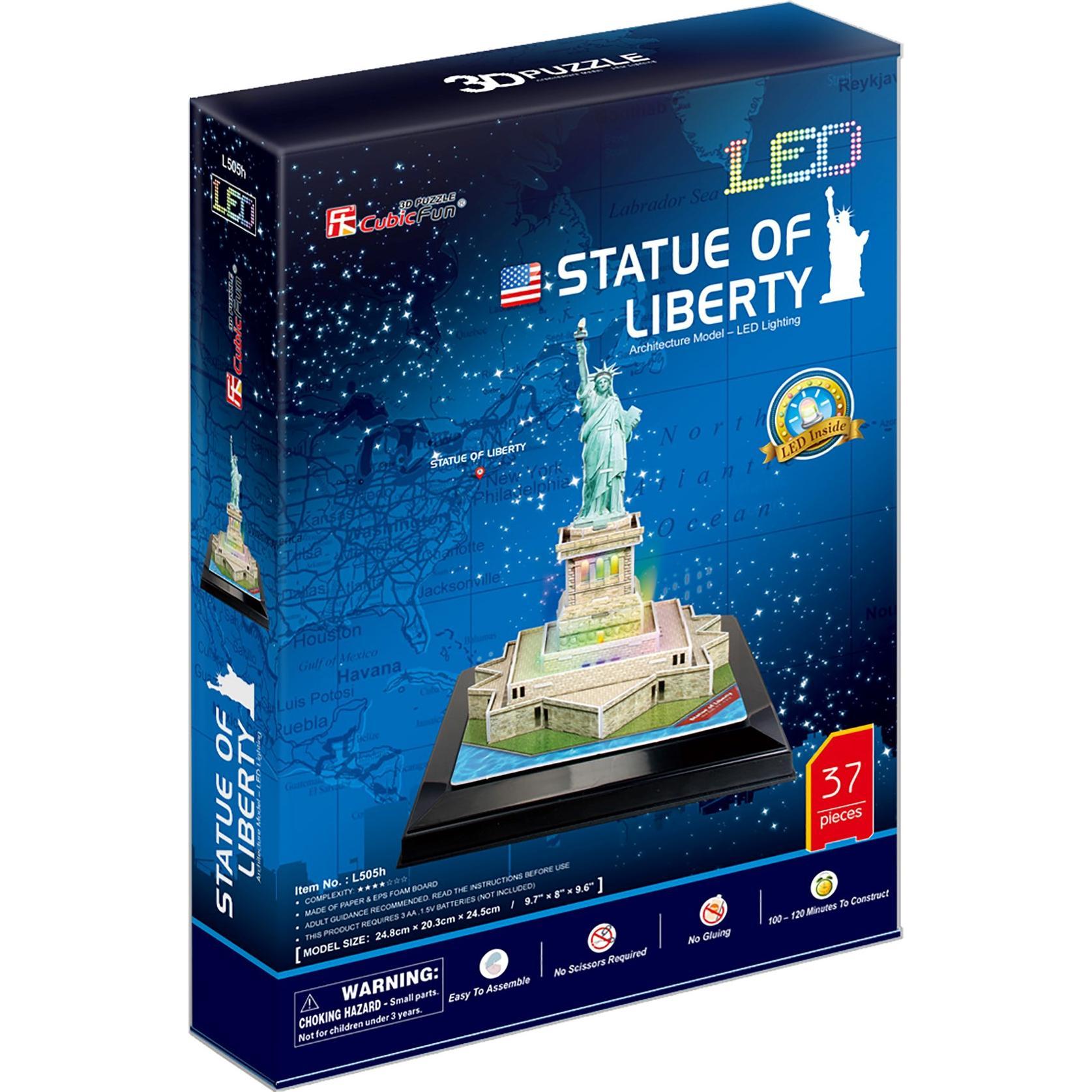 Cubicfun 3D Puzzle Freiheitsstatue (Licht) (37 Teile)