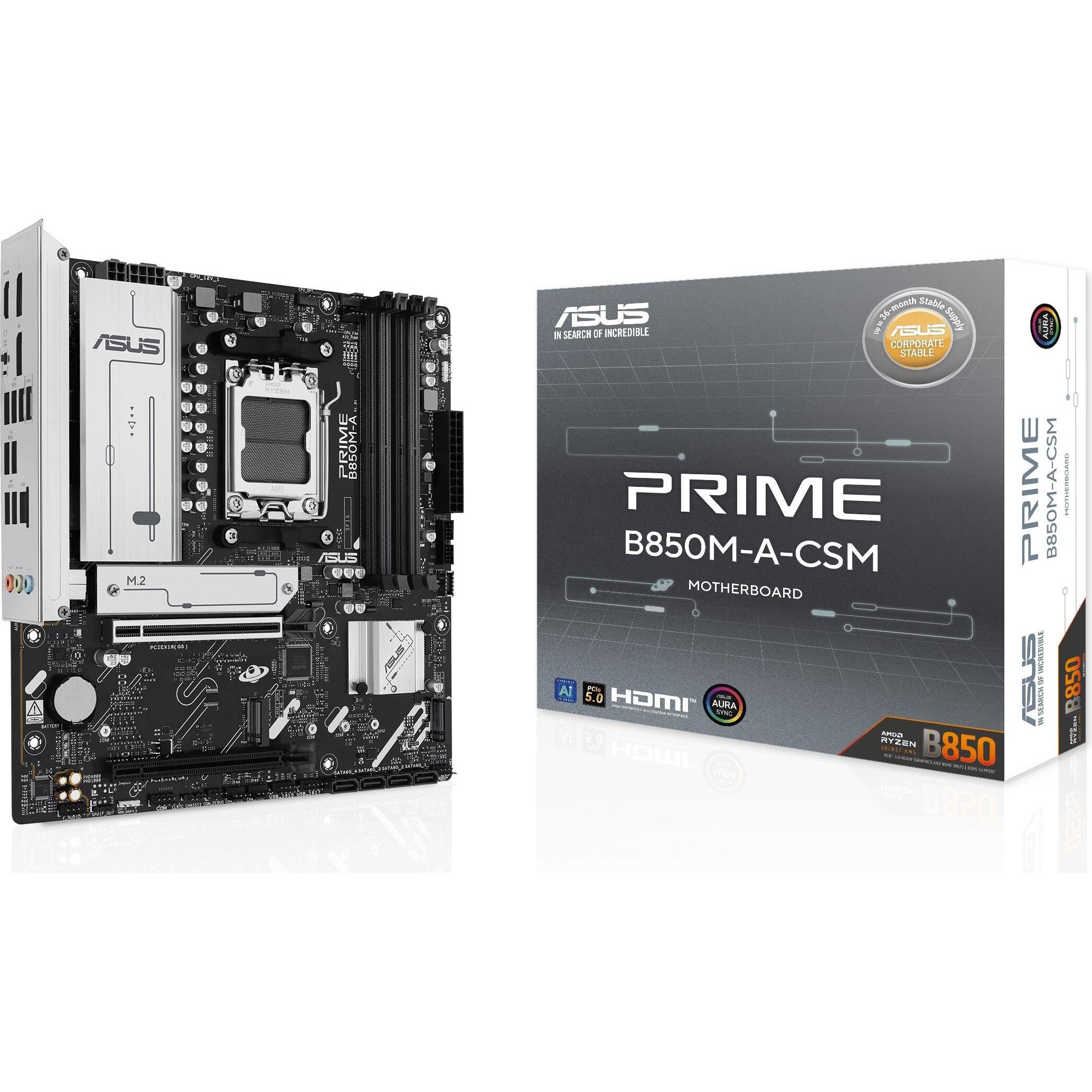 ASUS PRIME B850M-A-CSM (AM5, AMD B850, mATX), Mainboard