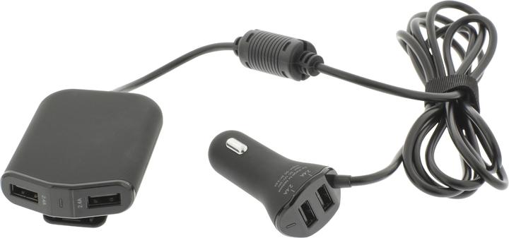 Produktbild Sweex Auto-Ladegerät 4-Ausgänge 9.6 A USB Schwarz