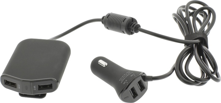 Immagine prodotto Sweex Caricabatterie da auto 4 uscite 9,6 A USB Nero