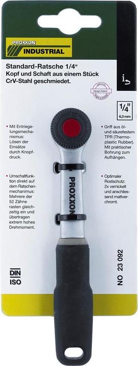 Produktbild Proxxon Umschaltknarre 1/4 (6.3 mm) 14 (1/4")