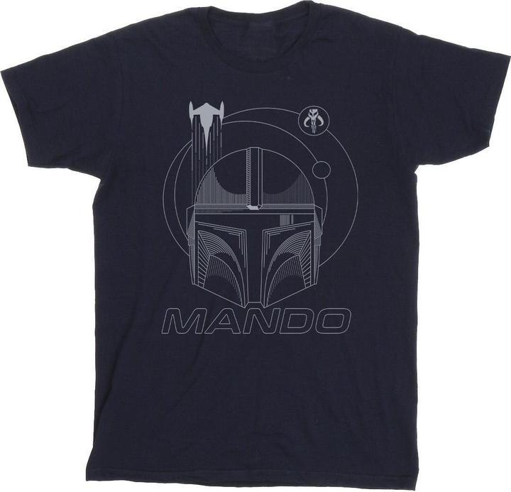 Produktbild Star Wars The Mandalorian Rings Helmet TShirt Jungen (128)