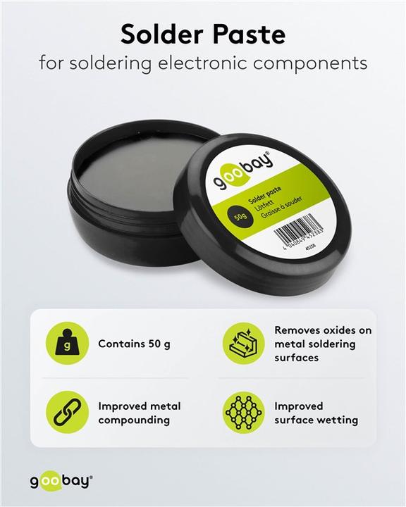 Productafbeelding Goobay Soldeervetblik, 50 g (Soldeervet)