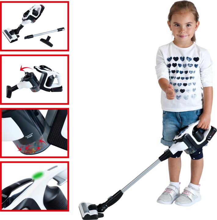 Actual product image Theo Klein 6806 Cleaning Trolley with vacuum cleaner Bosch Unlimited I Robust broom trolley made of high-qualit