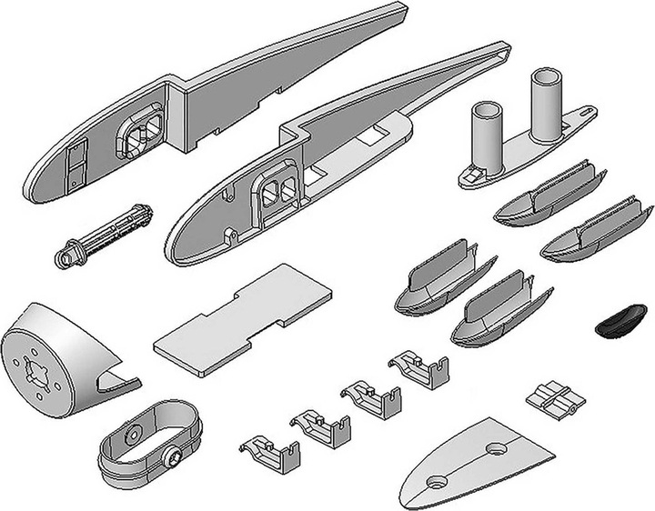 Actual product image Multiplex Plastic parts set Heron