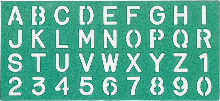 Immagine prodotto Linex Stencil per font Standard (Materiale sintetico)