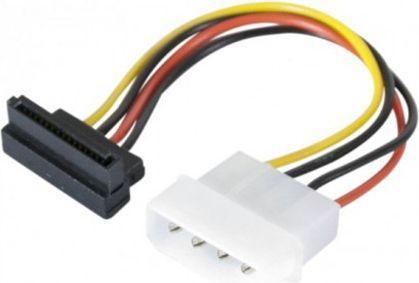 Produktbild Exertis Connect SATA Strom-Adapterkabel, Molex auf SATA 4Pin abgewinkelt, Molex auf Sata Bu. abgewinkelt z.B. zur St