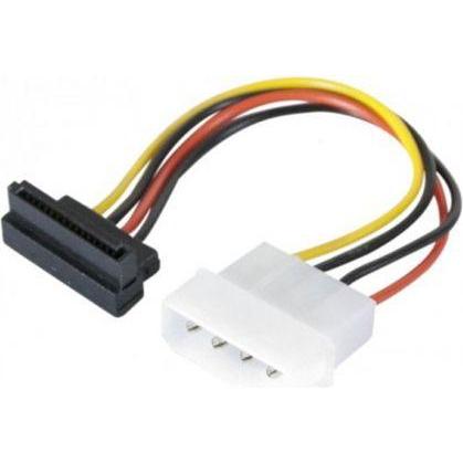 Exertis Connect Cavo adattatore di alimentazione SATA, da Molex a SATA 4Pin angolato, da Molex a Sata Bu. angolato, Cavo interno (PC)