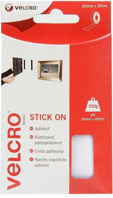 Immagine prodotto Velcro brand Aufkleber Weiss 20mm x 50cm (20 mm)