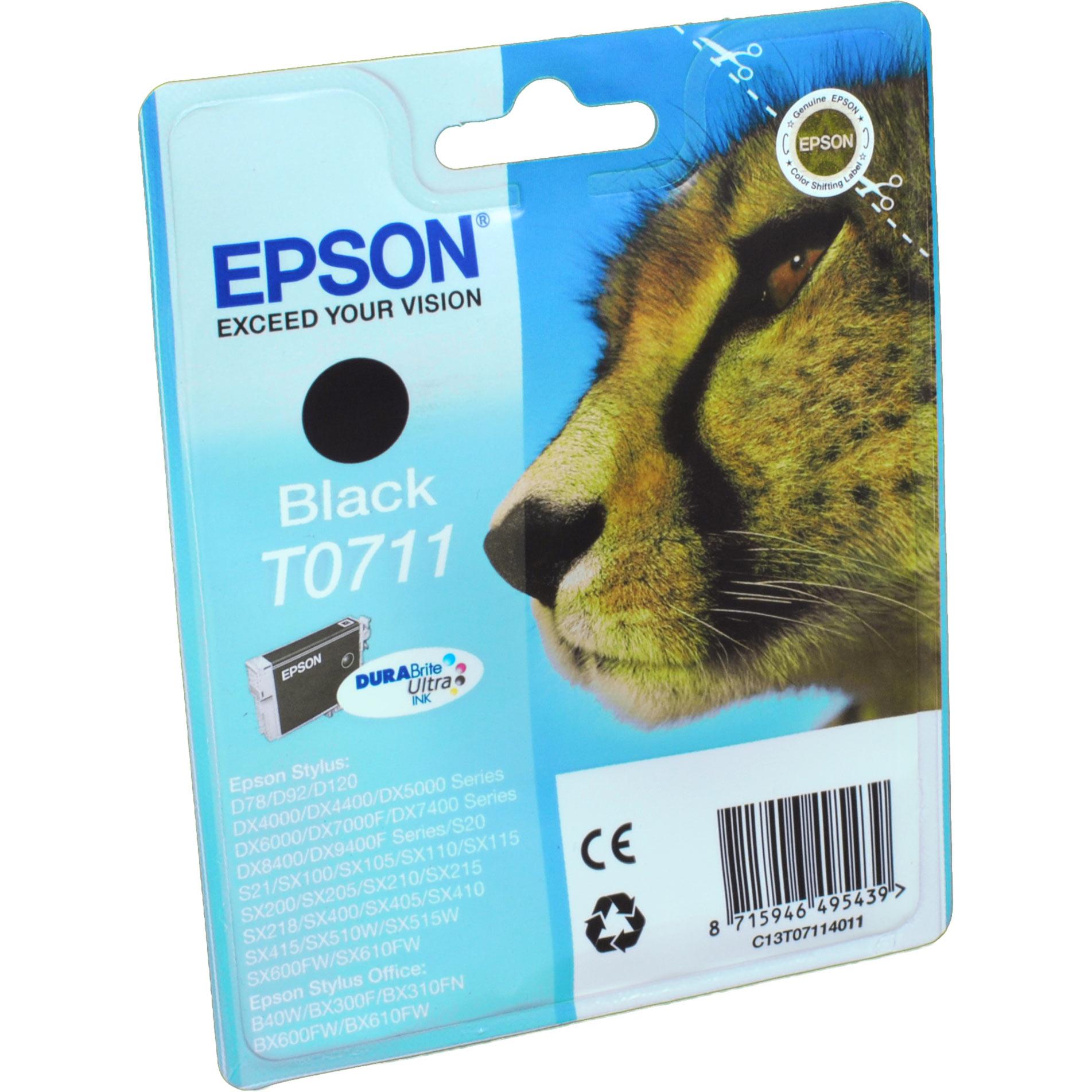 Epson, Druckerpatrone, T0711 DuraBrite Ultra (BK)