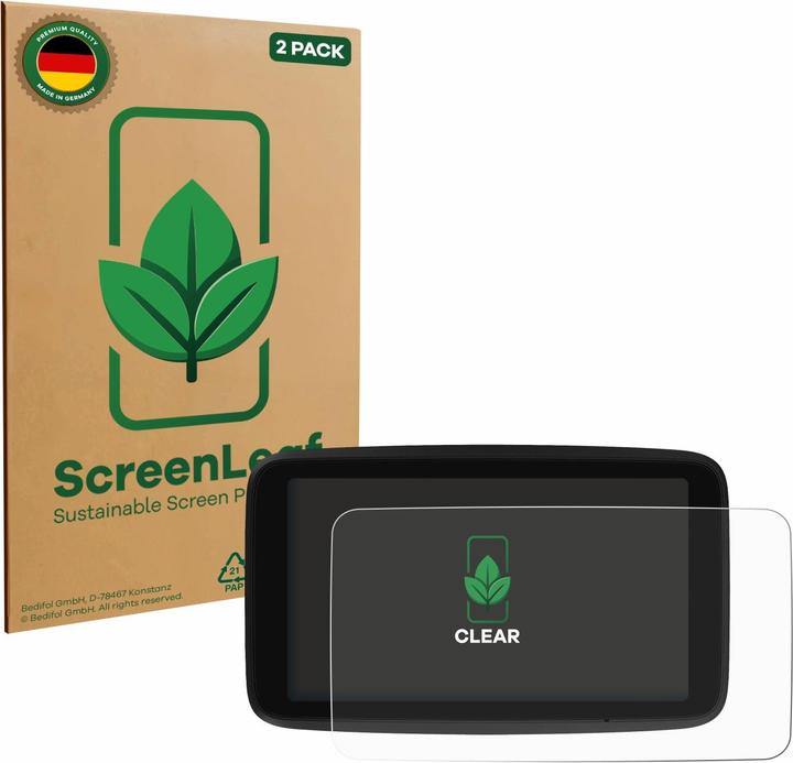 ScreenLeaf Pellicola protettiva, Proteggi Schermo Sostenibili, Clear, Antigraffio