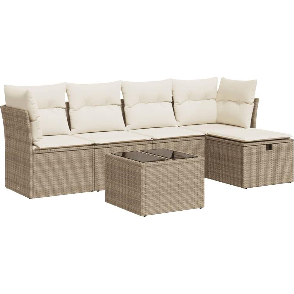 VidaXL, Gartenlounge, 10-tlg. Garten-Lounge-Set mit Kissen