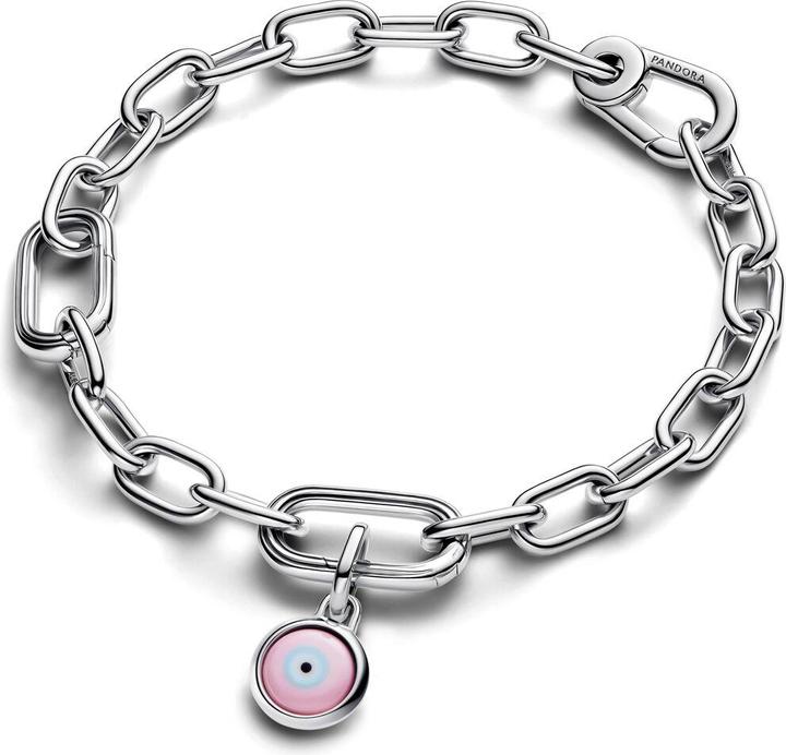 Immagine prodotto Pandora Engravable Evil Eye Murano Glass Mini Dangle Charm (Vetro di Murano, Argento 925)