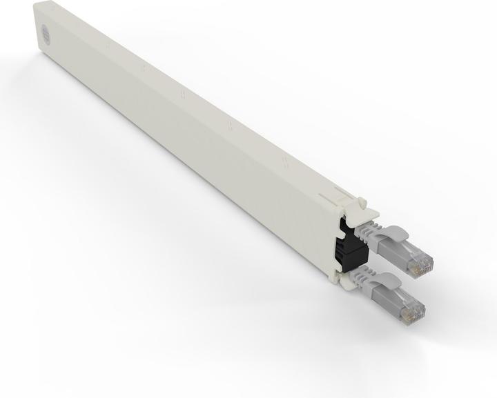 Productafbeelding PATCHBOX één / Cassette / 8RU / Cat 6A, UTP, 0,8 m, grijs (U/UTP, CAT6a, 0.80 m)