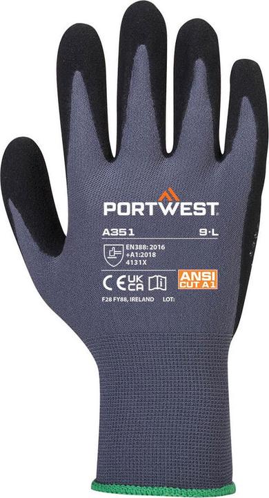 Actual product image Portwest Unisex Adult A351 DermiFlex Plus Grip Gloves (3XL)