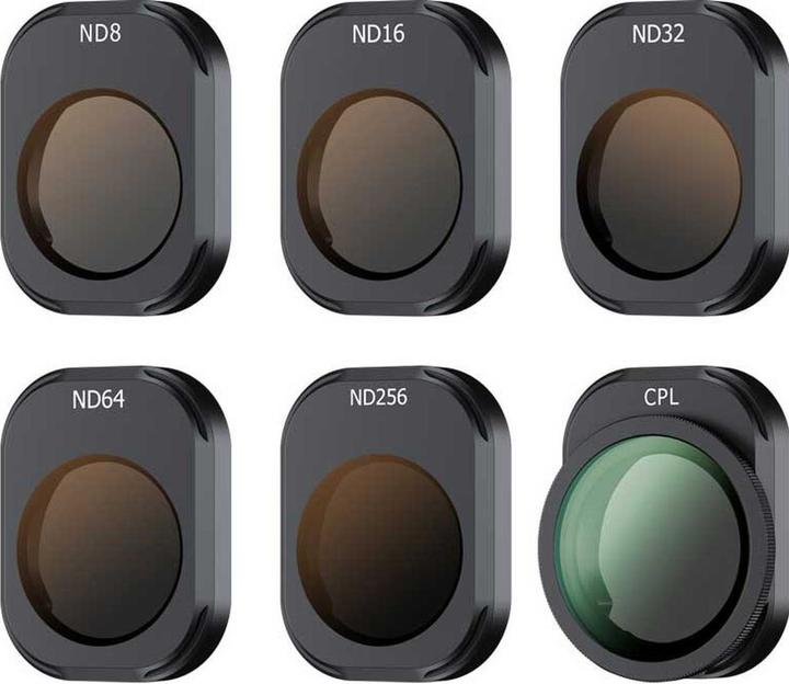 JJC F DM4PK6 Filterset voor DJI Mini 4 Pro (Dronefilters, DJI Mini 4 Pro)