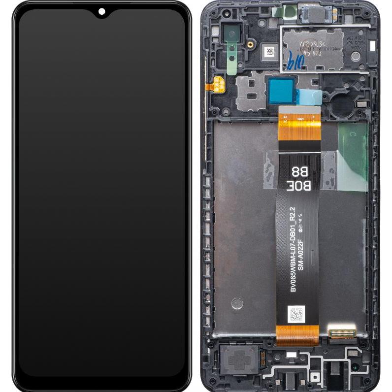 Samsung Display Unit für Galaxy A02 A022, Schwarz (Display), Mobilgerät Ersatzteile