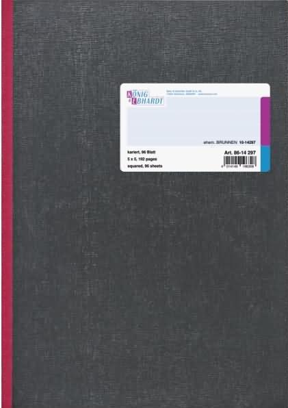 König & Ebhardt Geschäftsbuch A4 kariert 96Blatt broschiert (96 x)